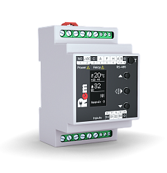 Модуль управления микроклиматом цифровой, для установки на DIN-рейку, питание 230 VAC, с ЖК-дисплеем