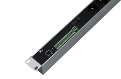 Управляемый блок розеток с мониторингом Rem MC3, 2*2 Schuko, 32 А, алюм.,19', колодка