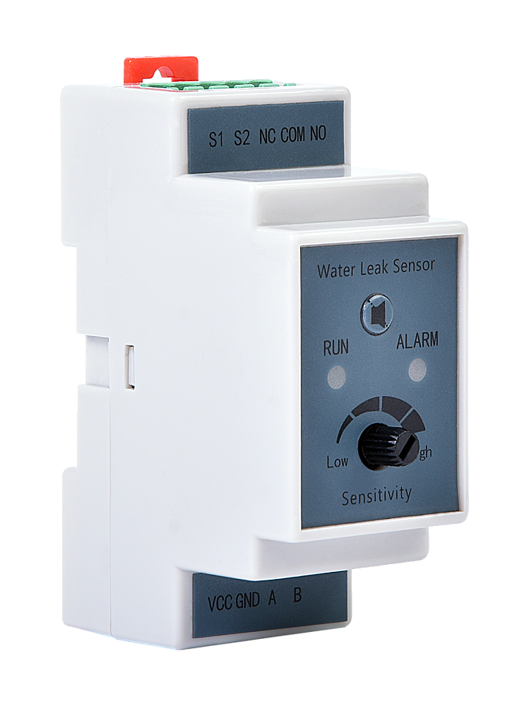 Модуль обнаружения протечки R-WL-2S, реле NO/NC, установка на DIN-рейку, питание 10-30 VDC