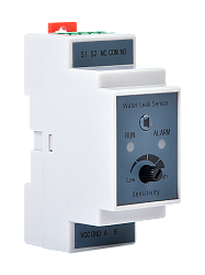 Модуль обнаружения протечки R-WL-1S, реле NO/NC + Modbus, установка на DIN-рейку, питание 10-30 VDC