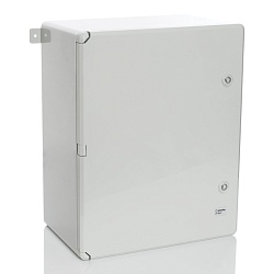 PP3007 Пластиковый шкаф с монт. панелью, IP65. УХЛ1., 400х500х240, непрозрачная дверца